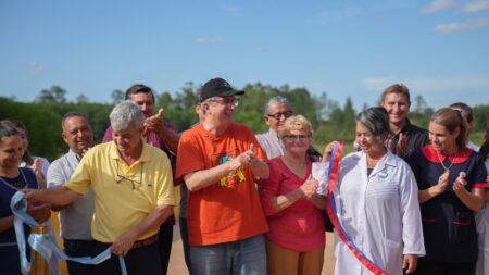 El Gobernador inauguró el puente de hormigón sobre el arroyo Santa María, en el paraje La Corita imagen-2
