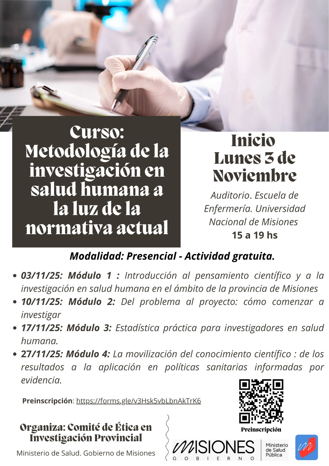 Con más de 300 inscriptos comenzó el Curso de Capacitación en Investigación Clínica Aplicada 11 Con más de 300 inscriptos comenzó el Curso de Capacitación en Investigación Clínica Aplicada imagen-10