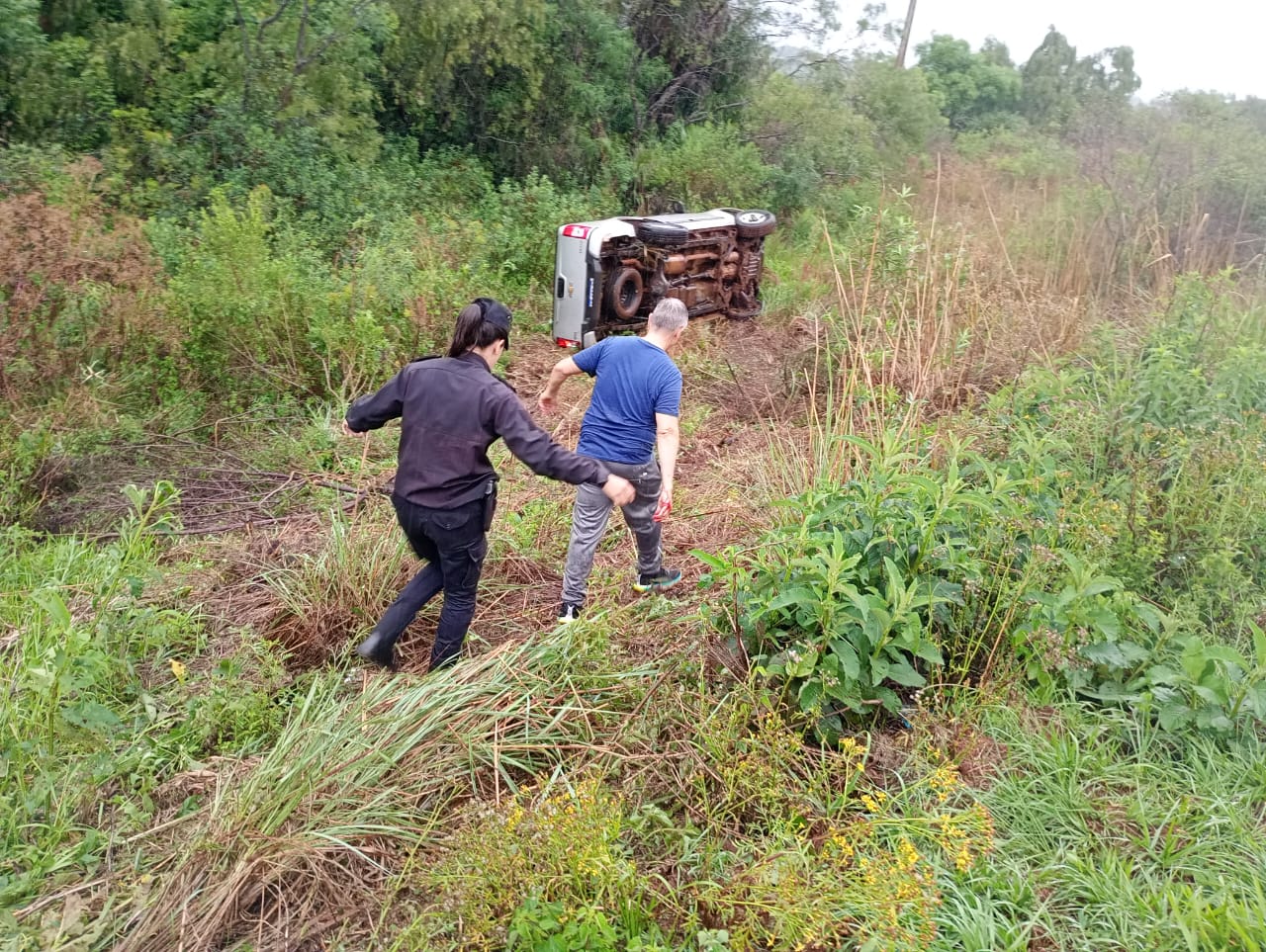 Despiste sobre la Ruta Nacional 14 en San José 3 Despiste sobre la Ruta Nacional 14 en San José imagen-2
