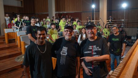 El músico León Gieco y Passalacqua compartieron una jornada de música y comunidad en Santa Ana imagen-1