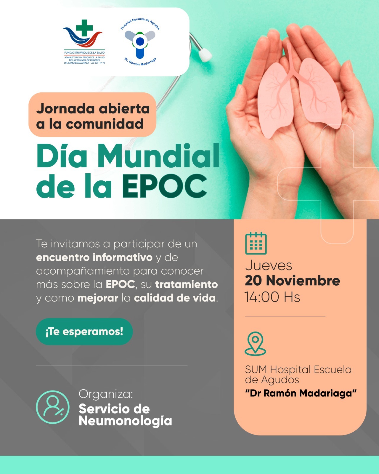 El Madariaga impulsa charla sobre EPOC: La enfermedad pulmonar que afecta mayormente a fumadores 3 El Madariaga impulsa charla sobre EPOC: La enfermedad pulmonar que afecta mayormente a fumadores imagen-2