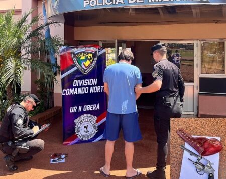 Oberá: amenazó a su pareja con un revólver y fue arrestado por la Policía imagen-10