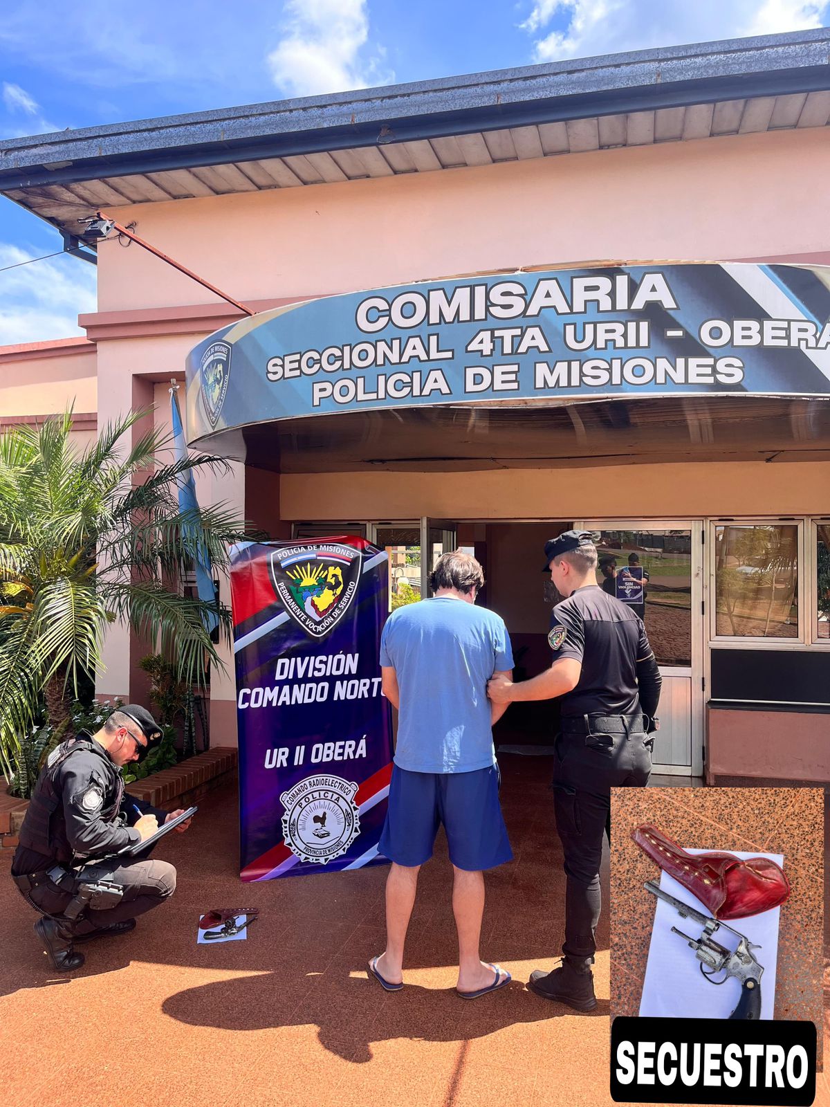 Oberá: amenazó a su pareja con un revólver y fue arrestado por la Policía 3 Oberá: amenazó a su pareja con un revólver y fue arrestado por la Policía imagen-2