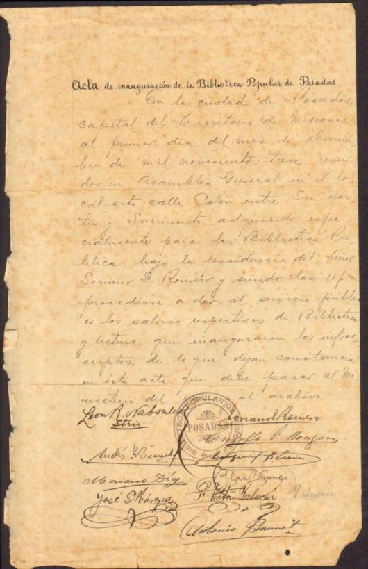 Biblioteca Popular Posadas: 112 años de un legado que sigue escribiéndose 5 Biblioteca Popular Posadas: 112 años de un legado que sigue escribiéndose imagen-4