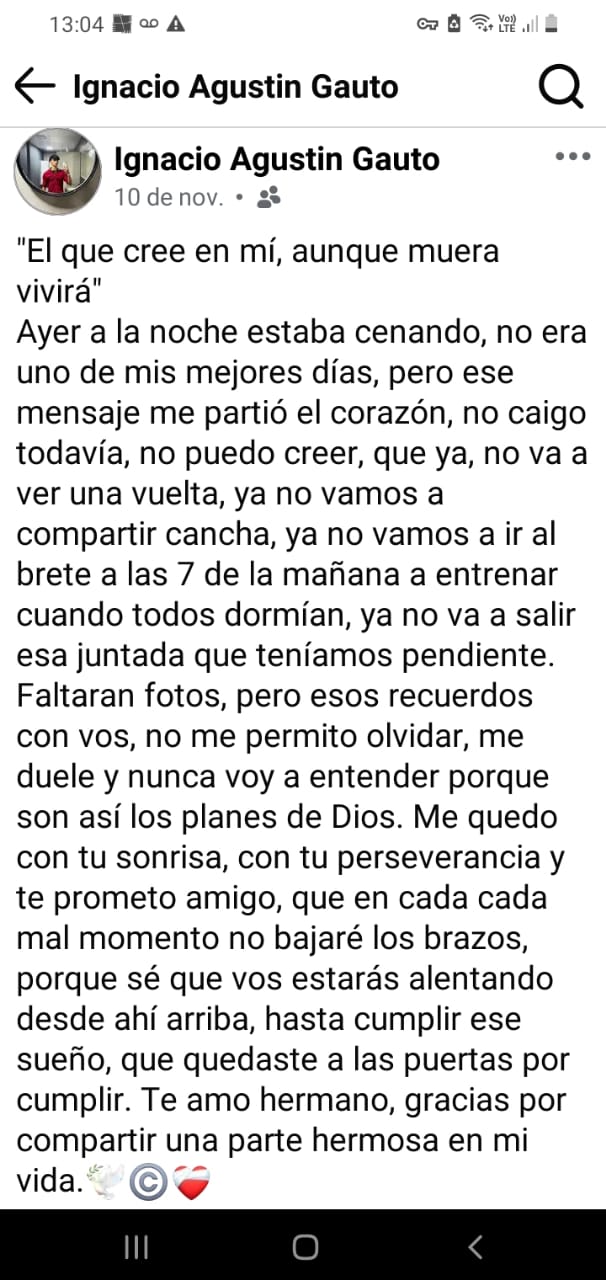 La emotiva dedicatoria de un amigo futbolista a Dilan González tras convertir un gol en Brasil 3 La emotiva dedicatoria de un amigo futbolista a Dilan González tras convertir un gol en Brasil imagen-2
