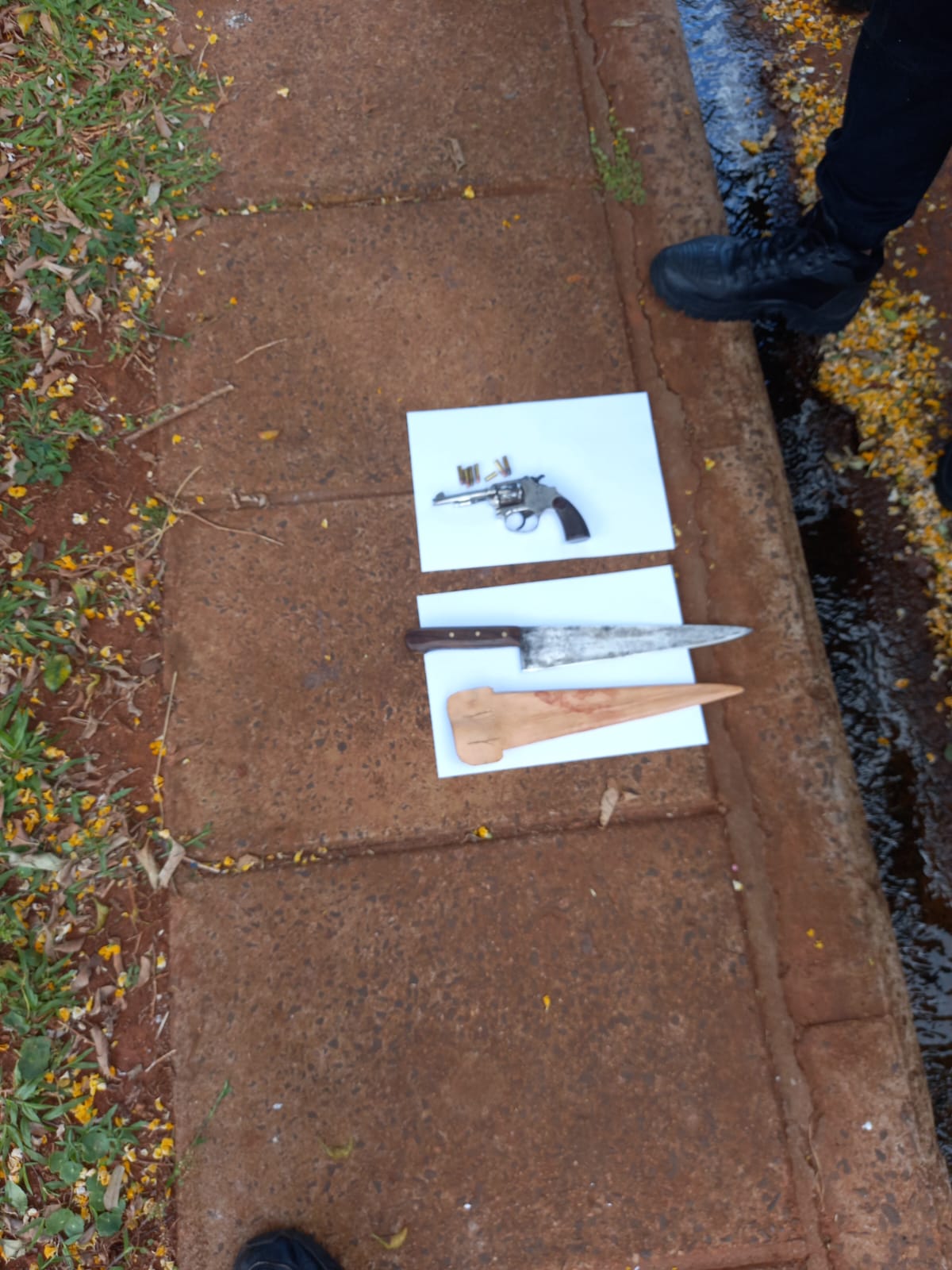 Riña y amenazas terminaron en un allanamiento con un detenido y armas secuestradas en Posadas imagen-6