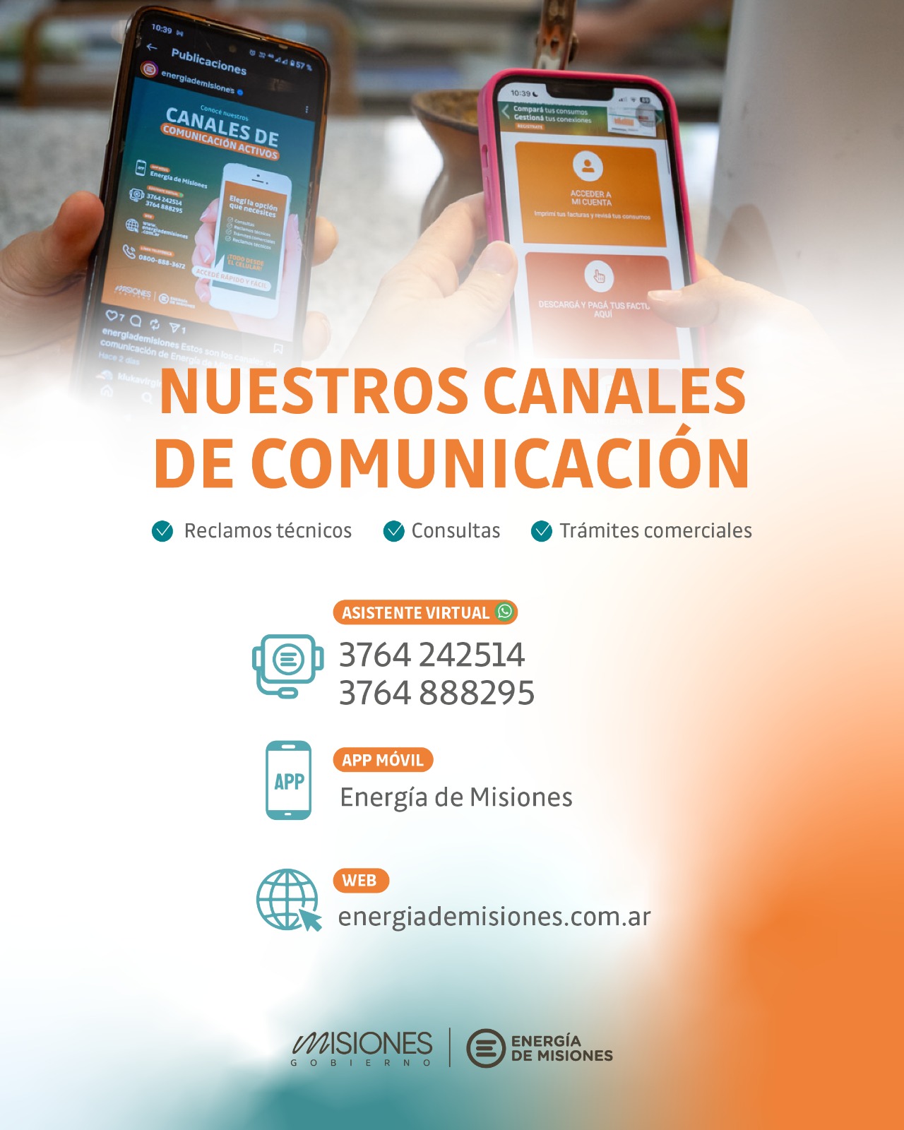 Adiós al papel: más de 200 mil usuarios ya usan los canales digitales de Energía de Misiones imagen-4