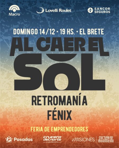 Clásicos de los 70, 80 y 90: Al Caer el Sol propone un domingo retro en El Brete Clásicos de los 70, 80 y 90: Al Caer el Sol propone un domingo retro en El Brete imagen-2