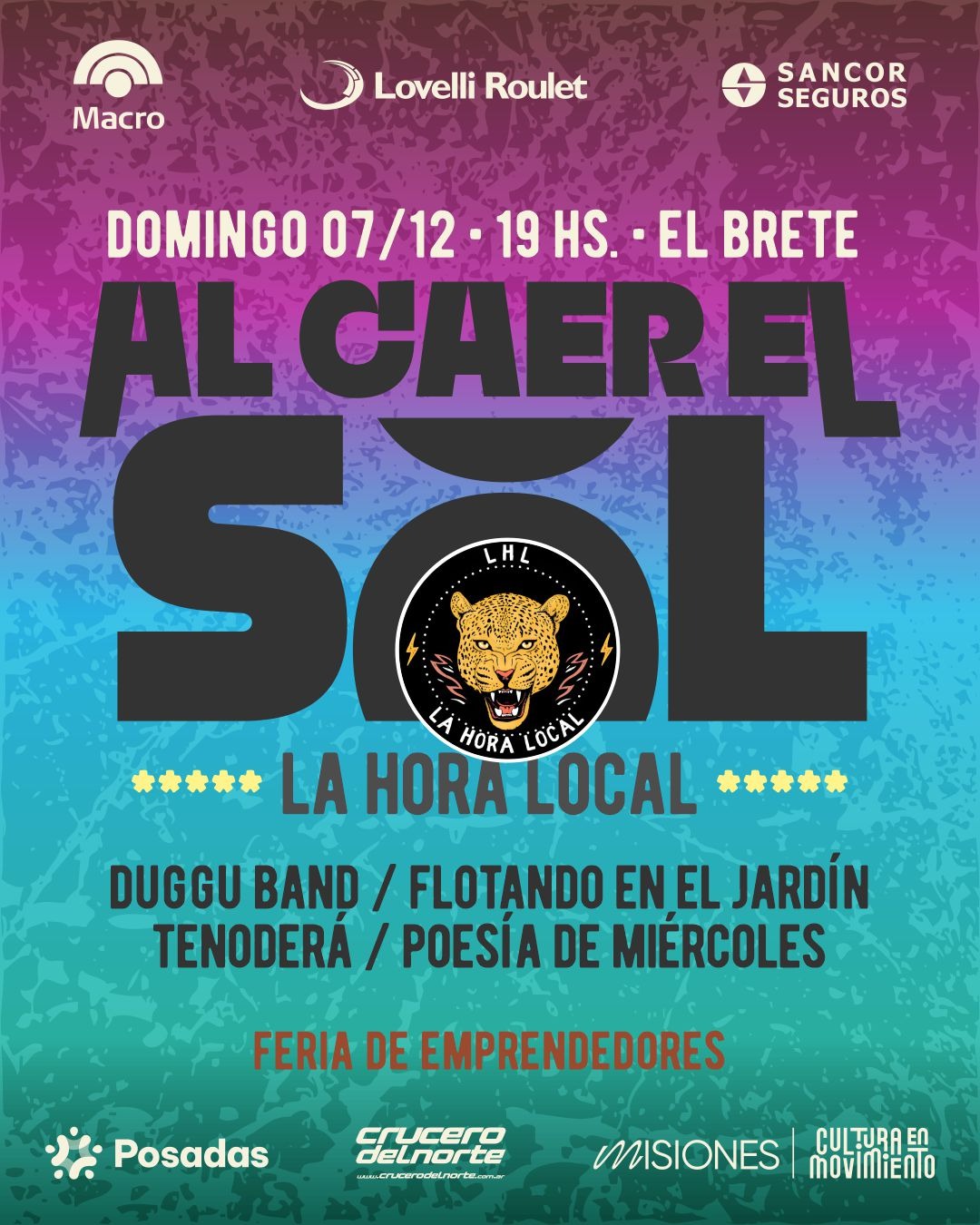 Al Caer el Sol recibe a "La Hora Local" este domingo en El Brete imagen-11