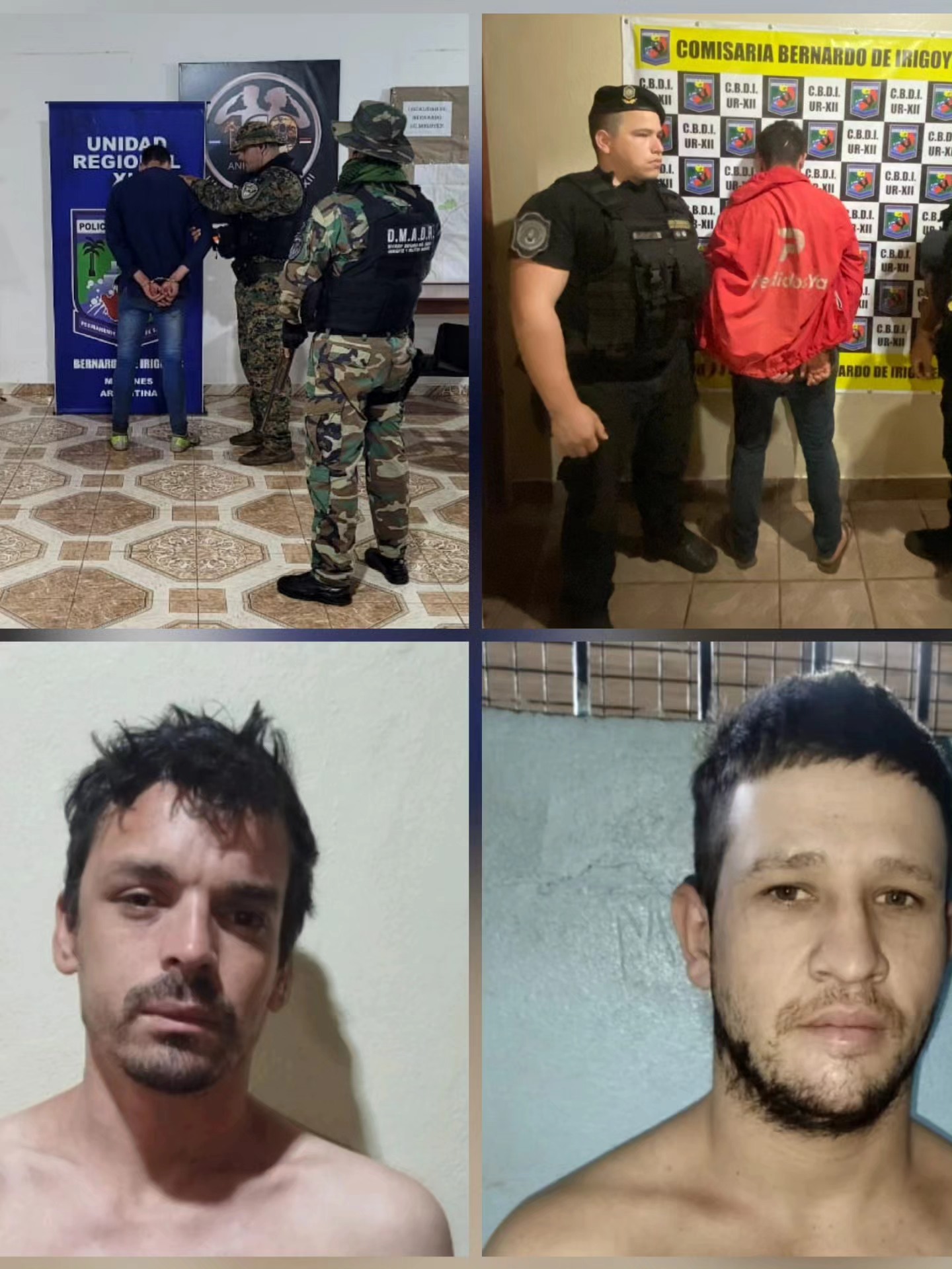 Recapturaron al homicida “Dente”: tercer evadido en volver al calabozo en Bernardo de Irigoyen 3 Recapturaron al homicida “Dente”: tercer evadido en volver al calabozo en Bernardo de Irigoyen imagen-2