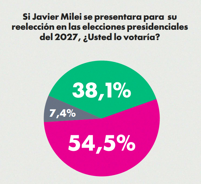 A dos años de gestión: 51% desaprueba a Milei y casi la mitad dice estar peor económicamente 7 A dos años de gestión: 51% desaprueba a Milei y casi la mitad dice estar peor económicamente imagen-6