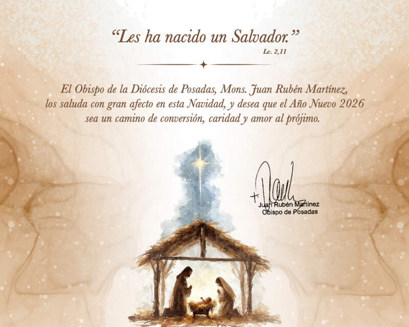 "Les ha nacido un Salvador", el saludo navideño del Obispo de Posadas imagen-2