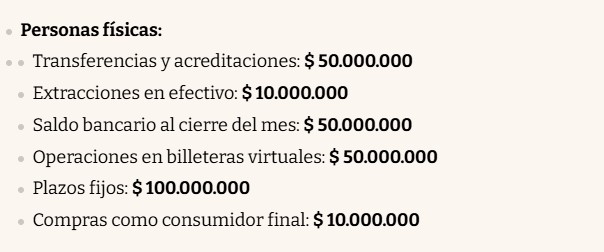 ARCA actualizó los montos de transferencias en billeteras virtuales: cuál es el límite para no tener problemas 3 ARCA actualizó los montos de transferencias en billeteras virtuales: cuál es el límite para no tener problemas imagen-2