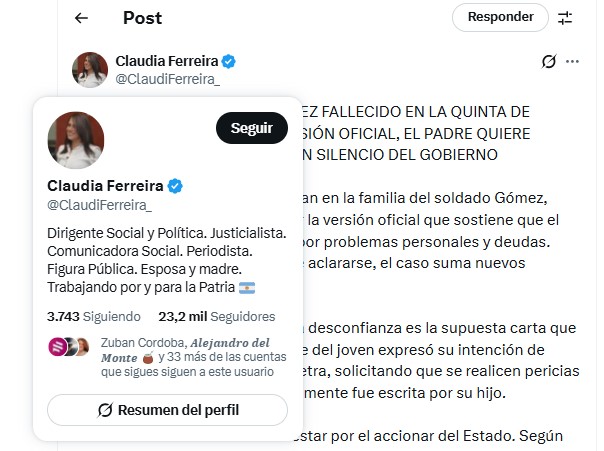 La familia del soldado misionero hallado muerto en la Quinta de Olivos desconfía de la versión oficial imagen-2