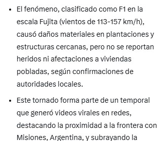 Paraguay: reportan tornado en la zona rural de Santa Rosa del Monday imagen-4