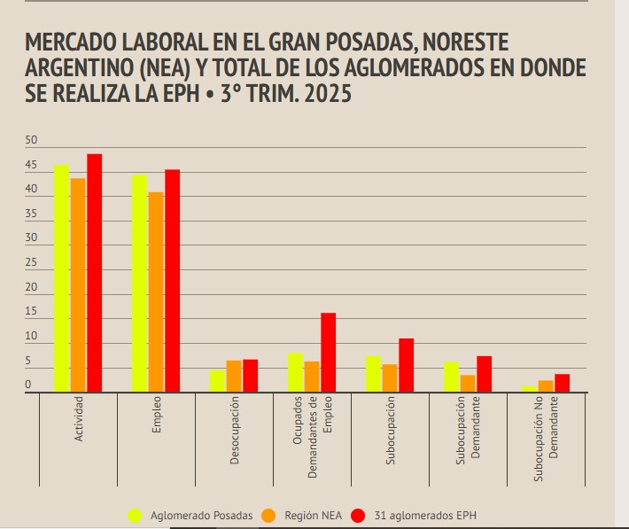 Mercado laboral Posadas 3er Trimestre 2025: 15 mil trabajadores son demandantes de otra ocupación imagen-4