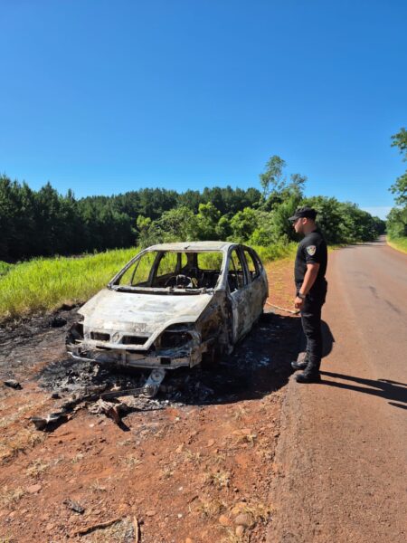 El Alcázar: hallaron un vehículo totalmente incinerado a la vera de la Ruta Provincial 211 El Alcázar: hallaron un vehículo totalmente incinerado a la vera de la Ruta Provincial 211 imagen-4