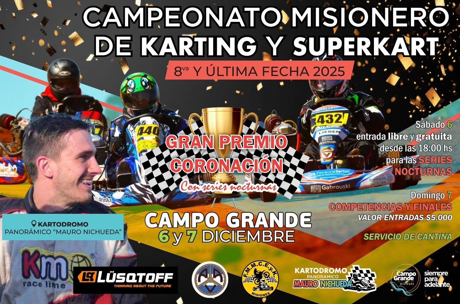 Karting: Campo Grande se prepara para la gran coronación del Karting y Superkart Misionero 3 Karting: Campo Grande se prepara para la gran coronación del Karting y Superkart Misionero imagen-2
