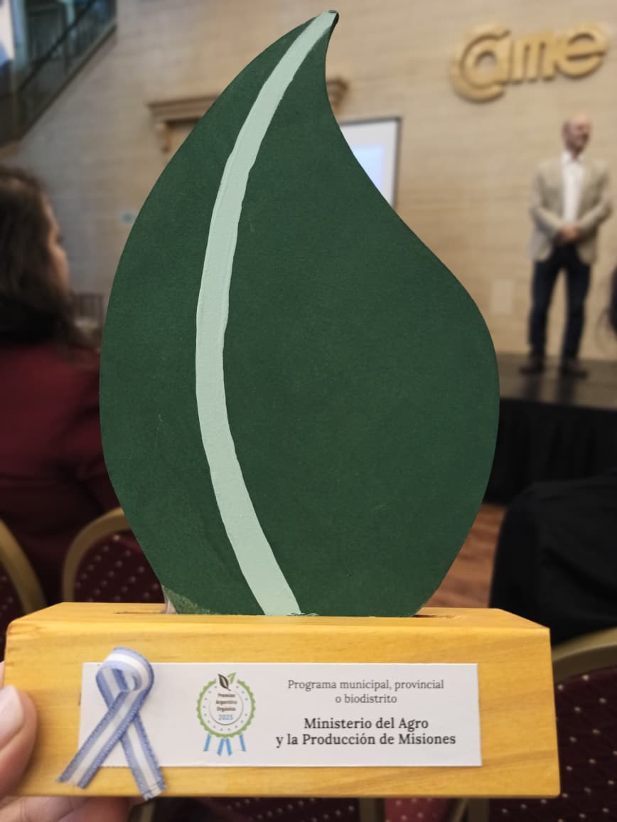 Por tercer año consecutivo, Misiones recibe un reconocimiento nacional por su impulso a la producción orgánica imagen-7