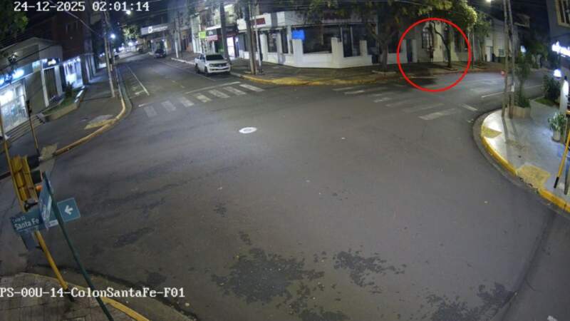 Detención en tiempo real: cámaras del 911 alertaron sobre un hombre intentando robar vehículos y casas en Posadas imagen-2
