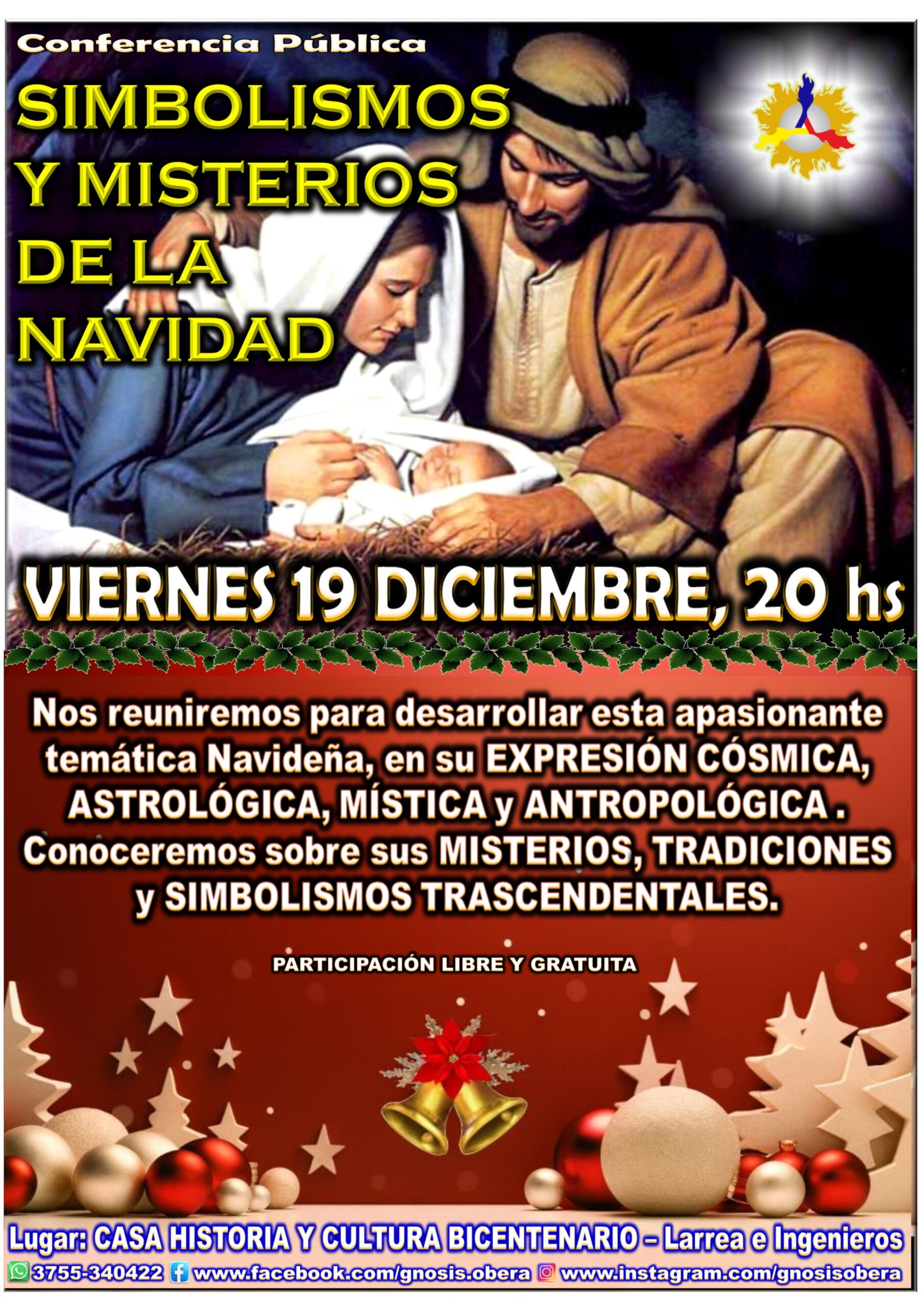 Invitan a la Conferencia Pública "Simbolismos y Misterios de la Navidad" 3 Invitan a la Conferencia Pública "Simbolismos y Misterios de la Navidad" imagen-2