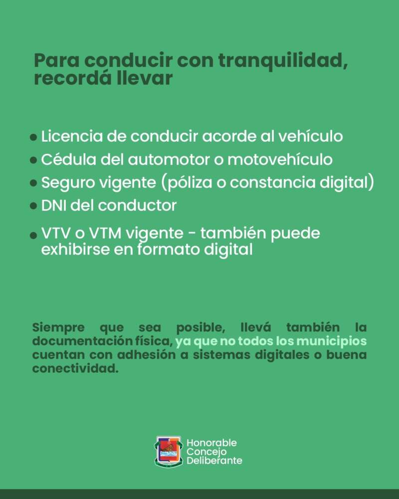 Conducir con tranquilidad: cuáles son los documentos y elementos de seguridad obligatorios para circular por la ciudad imagen-6