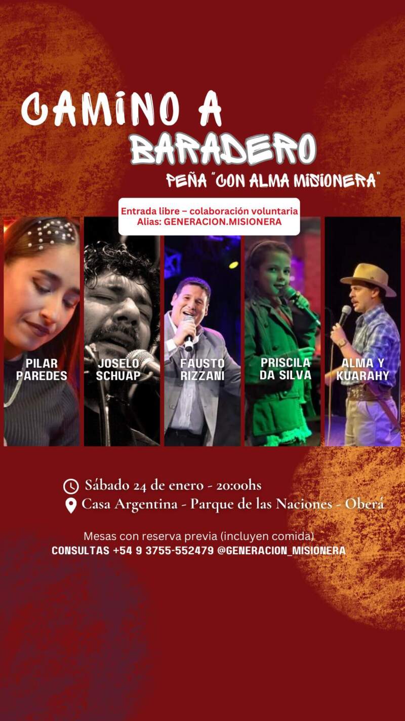 Peña “Con Alma Misionera”: Generación Misionera rumbo al Preselectivo de Baradero 3 Peña “Con Alma Misionera”: Generación Misionera rumbo al Preselectivo de Baradero imagen-2