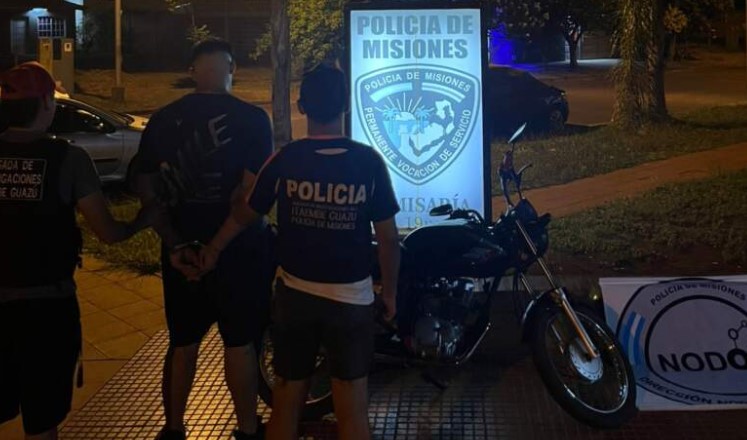 Posadas: la Policía detuvo a un motochorro y puso fin a una seguidilla de robos en el barrio Itaembé Guazú imagen-6