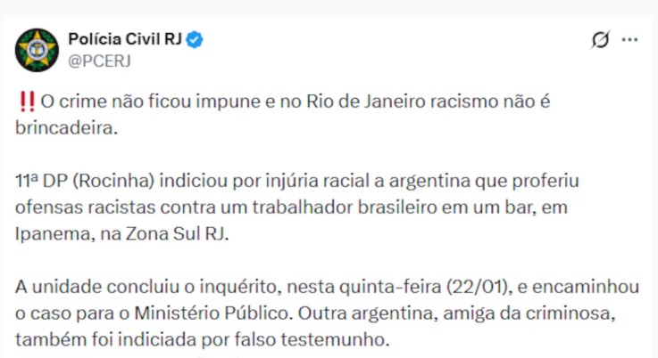 La Policía de Río Janeiro usó imágenes de la abogada argentina para una campaña antirracismo imagen-2