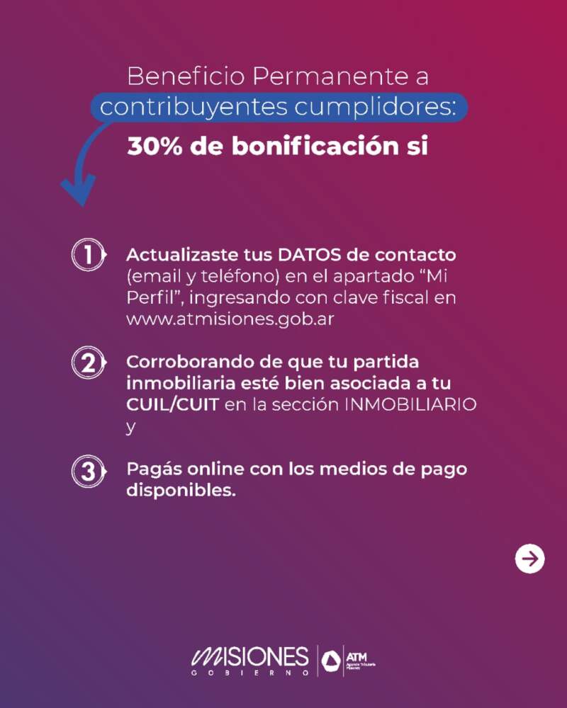 Impuesto Inmobiliario 2026: Descuento de hasta el 40% en el pago anual y hasta 3 cuotas sin interés con el Banco Macro 9 Impuesto Inmobiliario 2026: Descuento de hasta el 40% en el pago anual y hasta 3 cuotas sin interés con el Banco Macro imagen-8