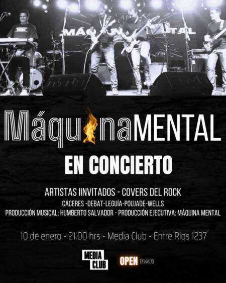 Máquina Mental vuelve a escena: rock, historia y presente en Media Club Máquina Mental vuelve a escena: rock, historia y presente en Media Club imagen-36