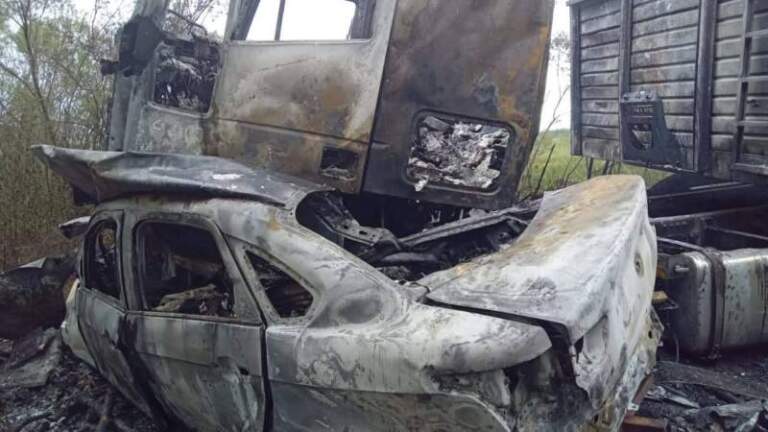 Tragedia en la Ruta Nacional 14: un muerto tras choque frontal entre un auto y un camión imagen-1