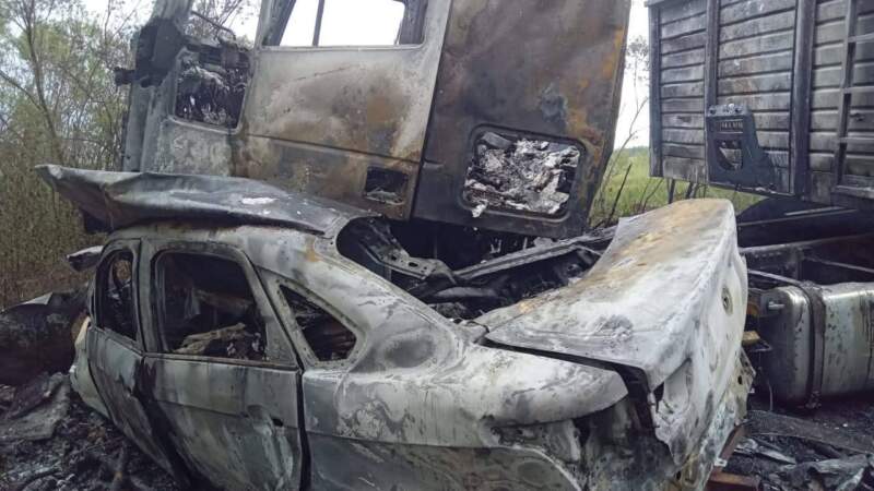 Tragedia en la Ruta Nacional 14: un muerto tras choque frontal entre un auto y un camión Tragedia en la Ruta Nacional 14: un muerto tras choque frontal entre un auto y un camión imagen-1