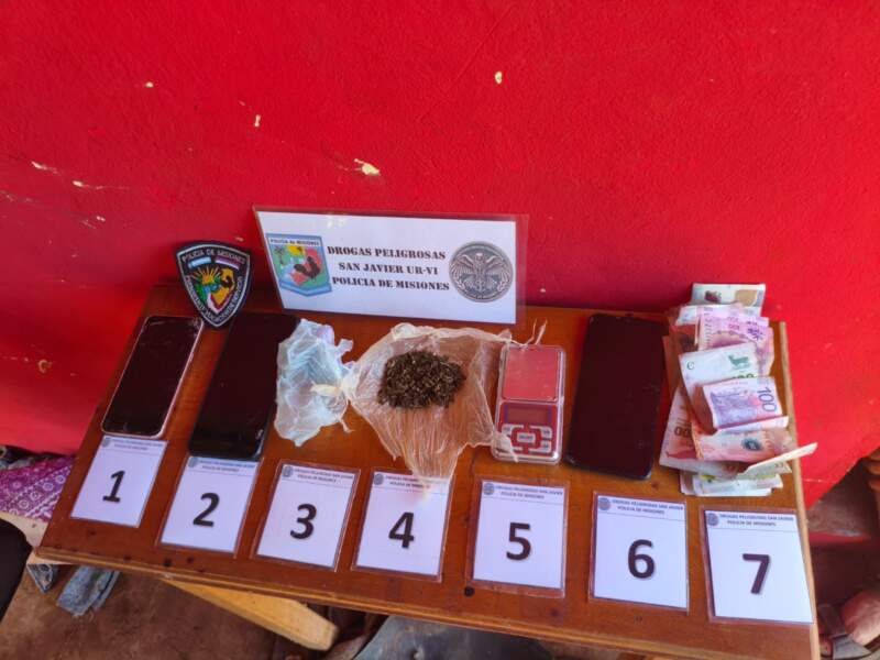 De una denuncia por violencia a desbaratar un narcokiosco: droga, plantas y balanza secuestradas en San Javier imagen-4