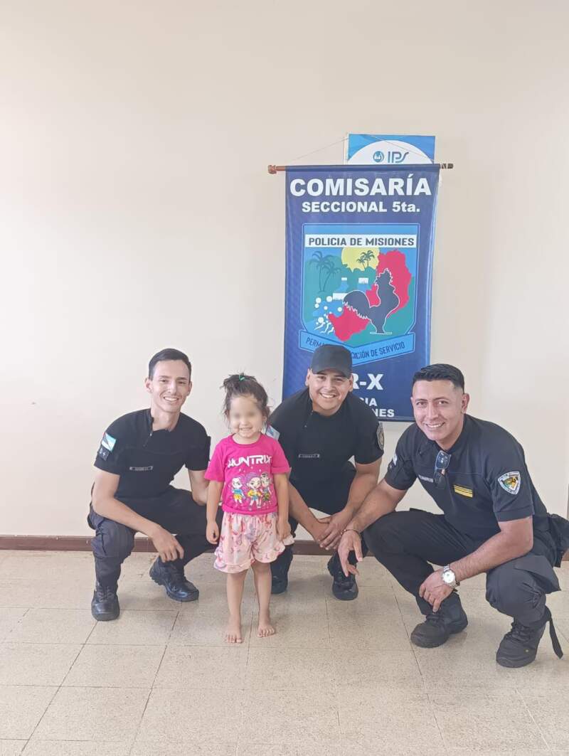 Rápida intervención policial salvó la vida de una niña de 3 años en Posadas imagen-6
