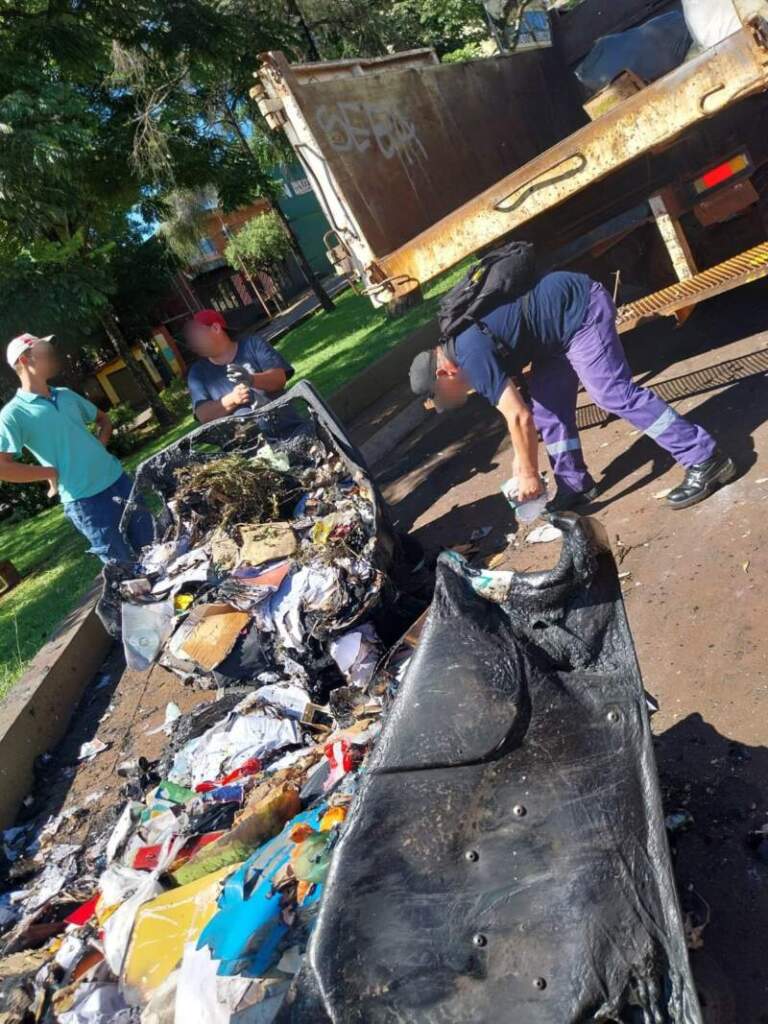 Registrado por cámaras: detuvieron al responsable del incendio de contenedores en Oberá imagen-9