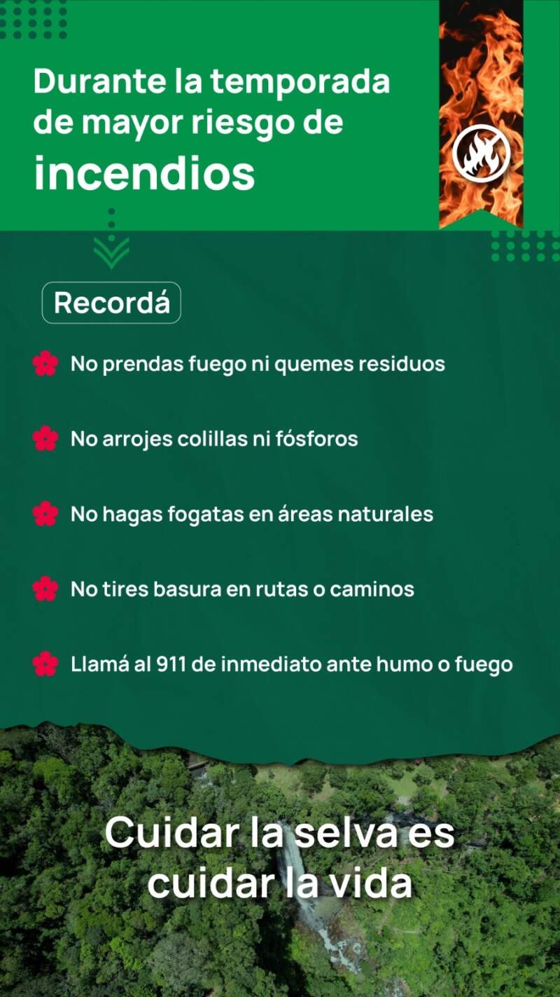 Advierten riesgo extremo de incendios en todo el territorio provincial imagen-2