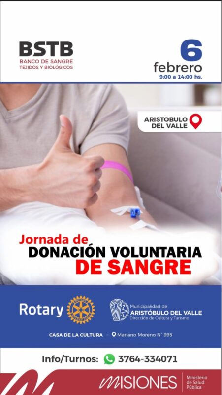 Continúan las colectas voluntarias de sangre en distintos puntos de la provincia imagen-4