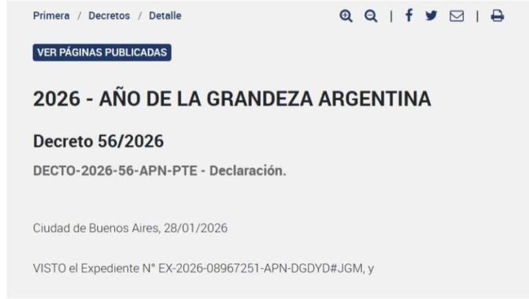 El gobierno de Javier Milei declaró a 2026 como el "Año de la Grandeza Argentina": los motivos imagen-19
