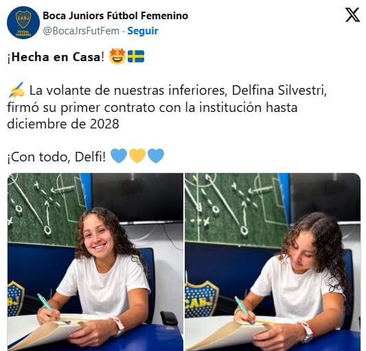 Fútbol: una misionera firmó su primer contrato en Boca imagen-2