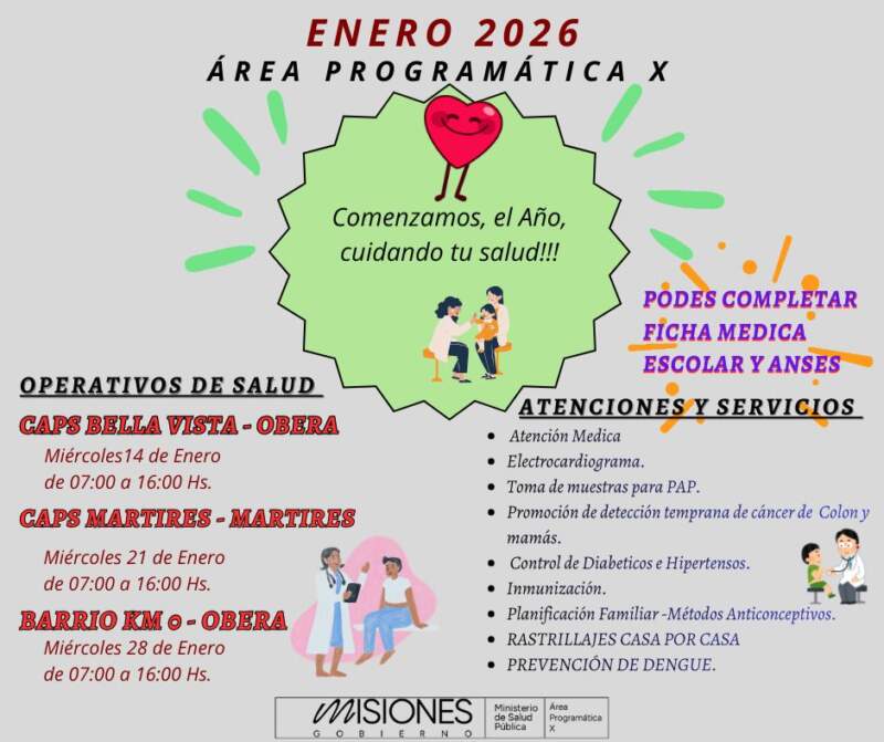Salud Pública lleva servicios médicos gratuitos a Oberá y Mártires con operativos de promoción, prevención y control integral imagen-2