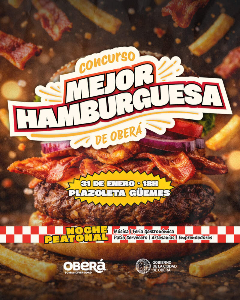 En Oberá buscan la "Mejor Hamburguesa" en el marco de la Noche Peatonal imagen-2