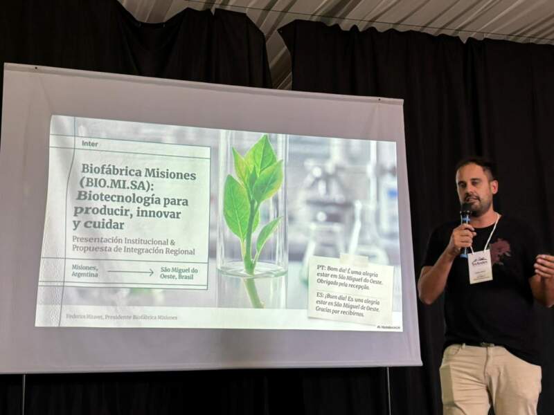 Biofábrica Misiones expuso en Brasil avances en biotecnología para mejorar el agro imagen-2