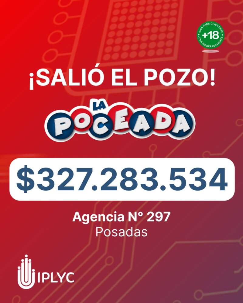 La Poceada Misionera entregó más de 327 millones de pesos a un jugador de Posadas imagen-2