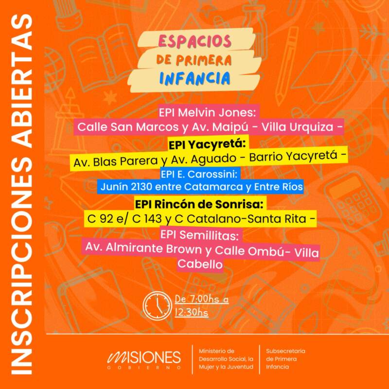 Posadas abrió las inscripciones para los Espacios de Primera Infancia imagen-2
