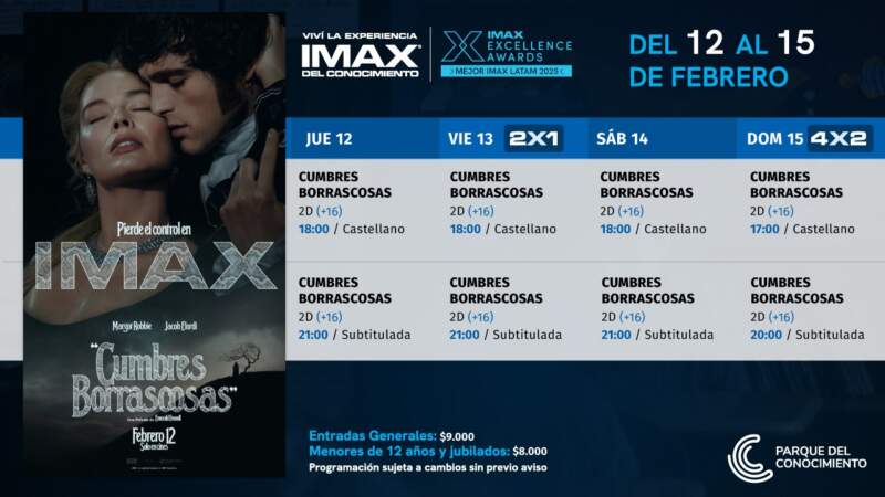 Cumbres borrascosas, pasión y romanticismo para la Semana de los Enamorados en el Imax imagen-2