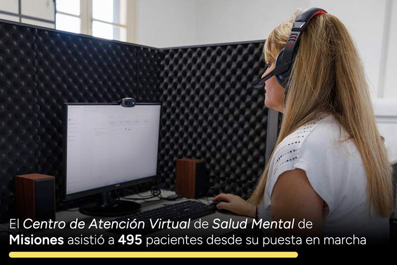 El Centro de Atención Virtual de Salud Mental de Misiones asistió a 495 pacientes desde su puesta en marcha imagen-7