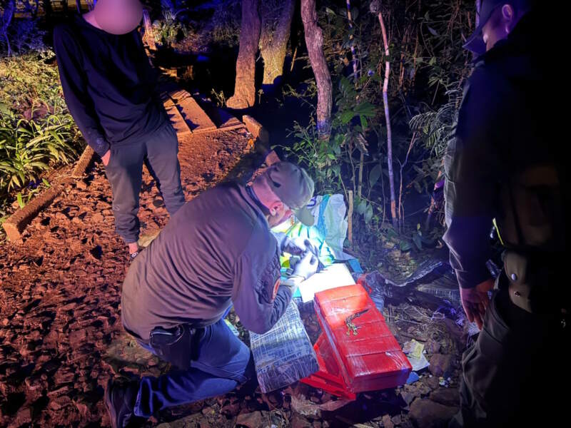 Patrulla de gendarmes halló 33 kilos de marihuana escondidos entre la espesura del monte 3 Patrulla de gendarmes halló 33 kilos de marihuana escondidos entre la espesura del monte imagen-2