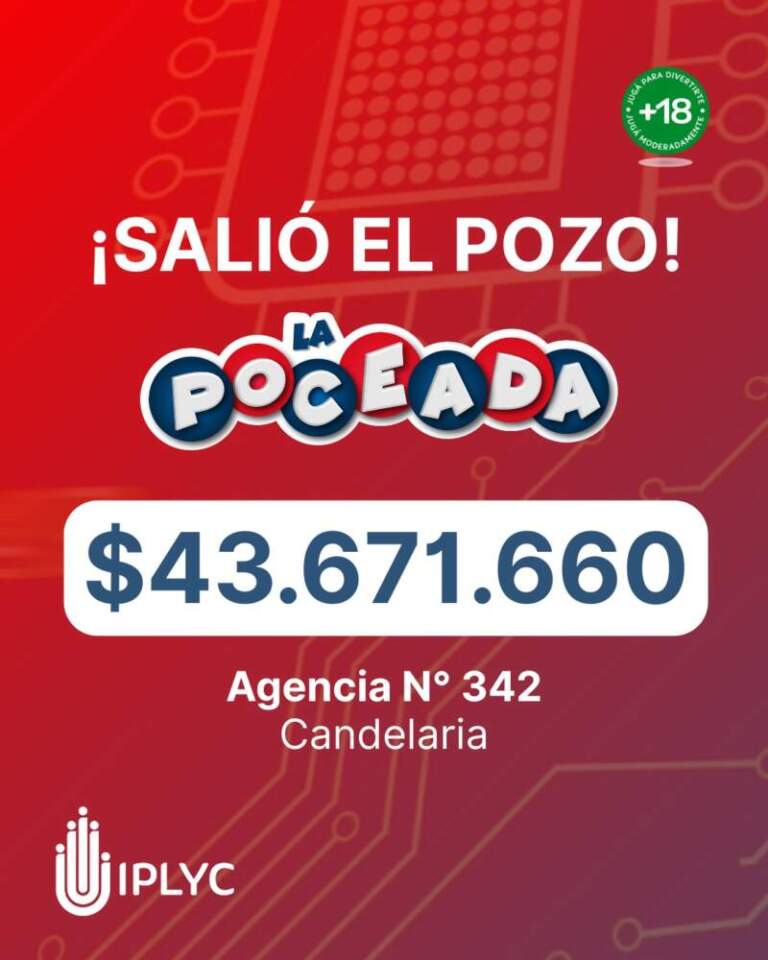 Candelaria celebra: un jugador ganó el primer premio de la Quiniela Poceada y se alzó con más de 43 millones de pesos imagen-7
