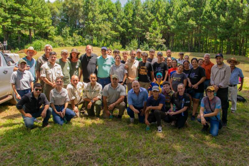 Observación de aves, plantación de árboles y siembra de alevines marcaron la jornada por los humedales en Campo Grande imagen-6